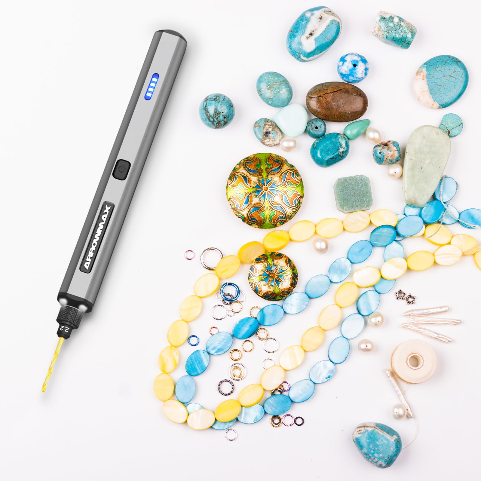 ARROWMAX drill pen displays battery indicators to track charge.
