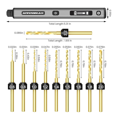 ARROWMAX OLED display module for at-a-glance RPM while working
