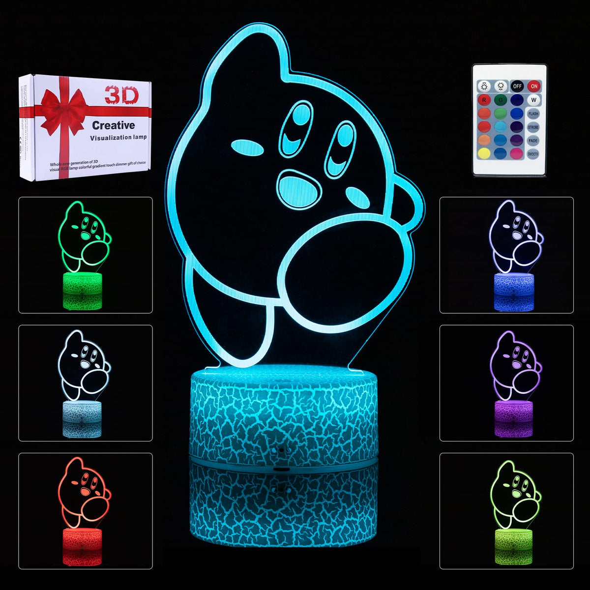 Arrucoly 3D night light base glow creates immersive depth for any desk.