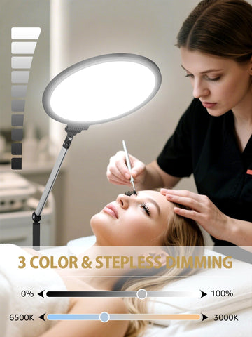 Arsoer movable metal stand with wheels for effortless repositioning during beauty sessions.