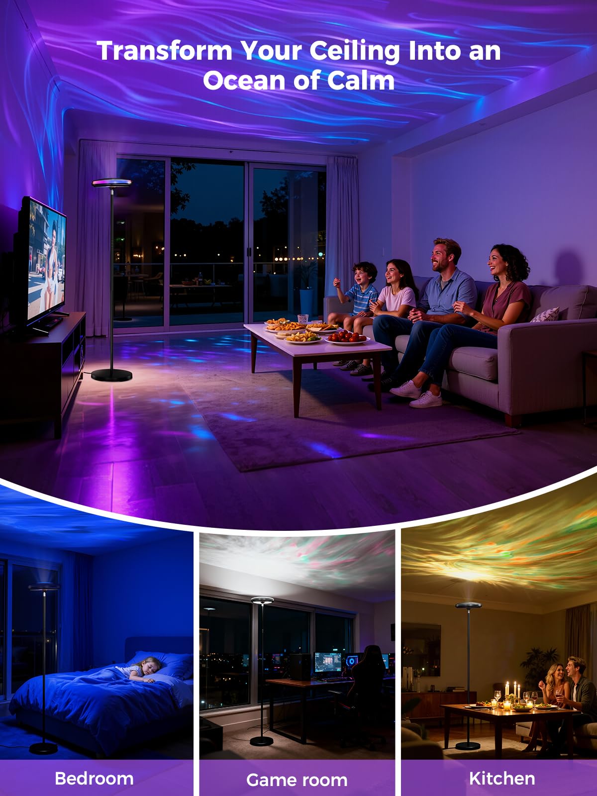 Arsoma lamp syncing with music to enhance scene mood