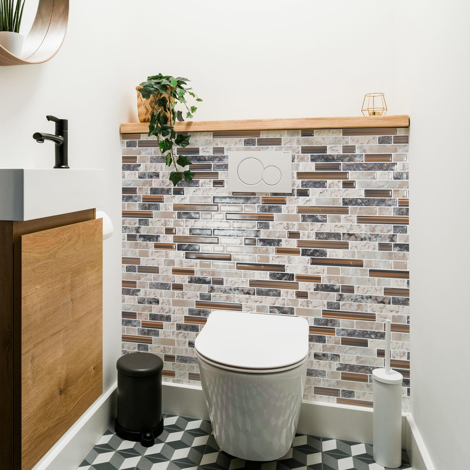 Art3d 10-sheet pack ready for quick, mess-free backsplash upgrades.