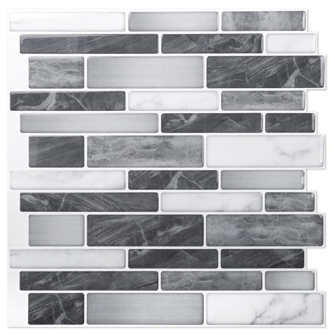 Art3d marble backsplash tiles offer an easy kitchen upgrade with peel-and-stick convenience