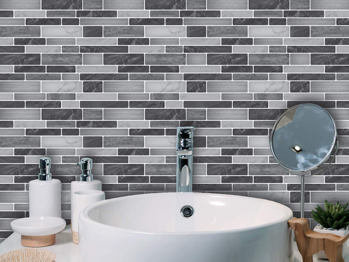 Art3d marble backsplash tiles fit textured walls for a cohesive marble look