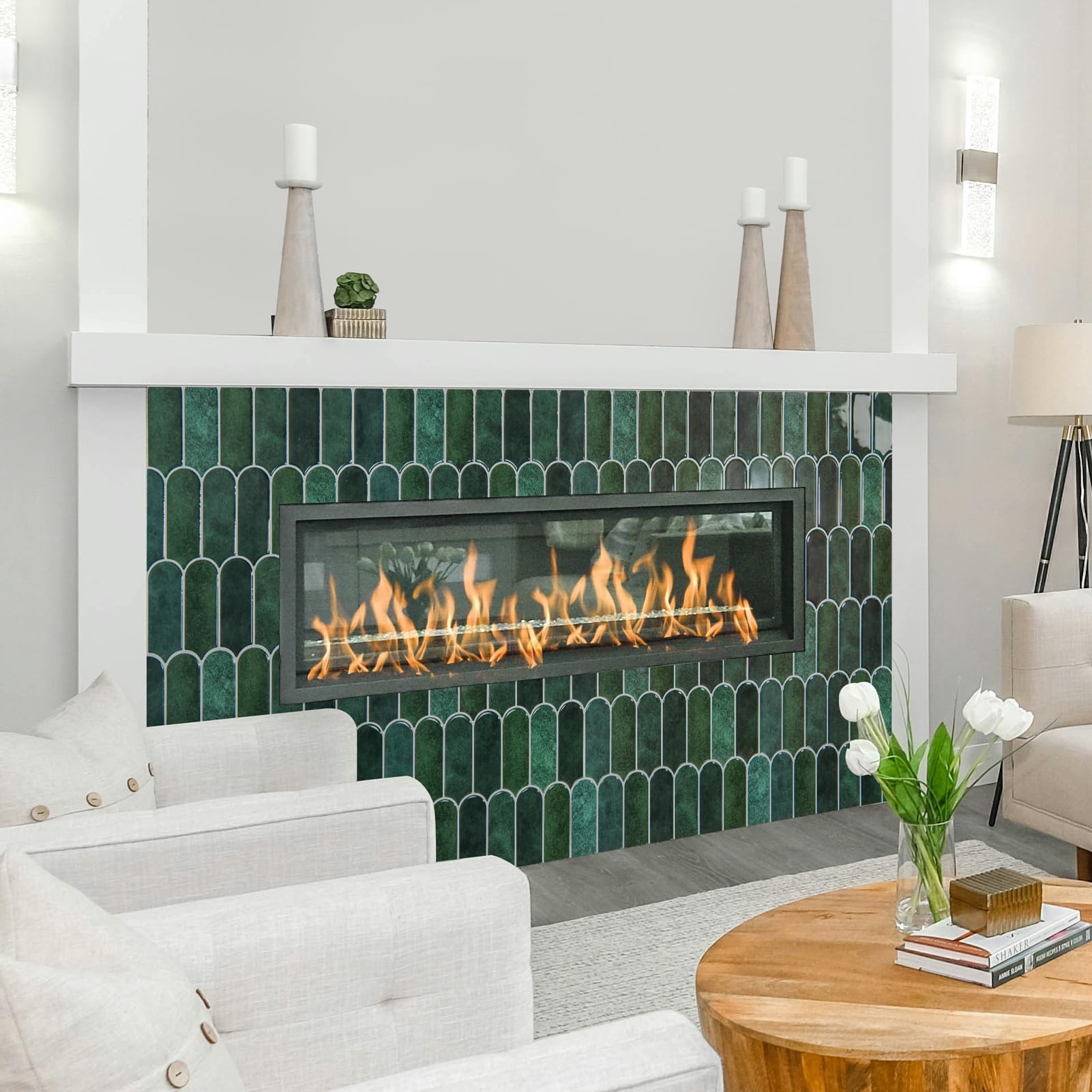 Art3d 12x12 tiles install quickly with no grout.