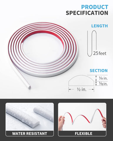 Art3d acrylic tape provides strong surface adhesion.