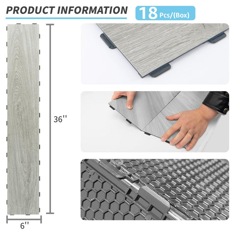 Art3d anti-slip LVT floor tile enhances safety in wet areas.