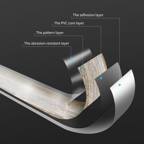 Art3d Authentic wood grain texture for a timeless aesthetic