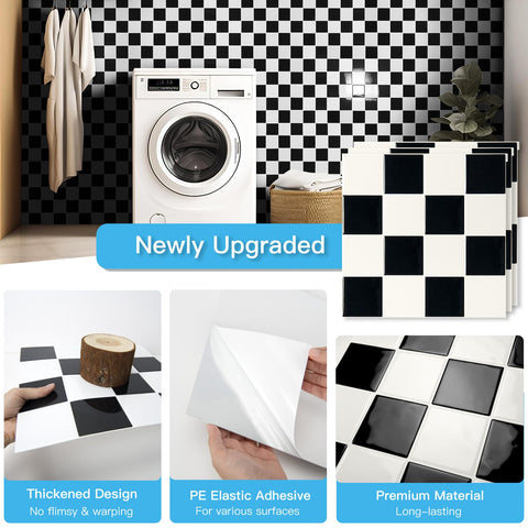 Art3d moisture-resistant tiles resist humidity in kitchens and backsplashes.