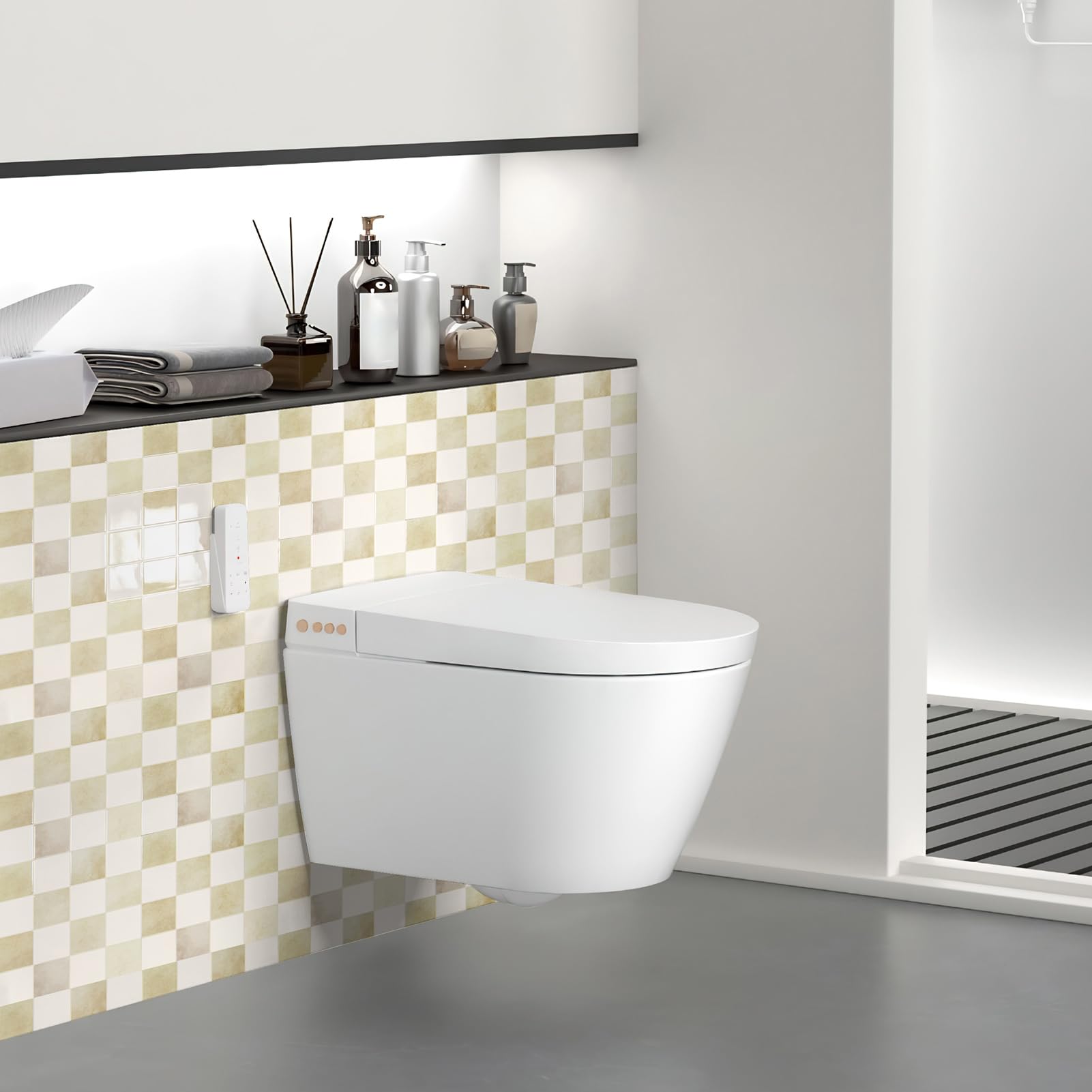 Art3d peel-and-stick backsplash tile with clear peel sign for quick installation