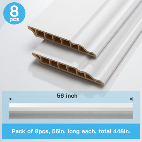 Art3d baseboard molding easy glue-installation for quick DIY projects.