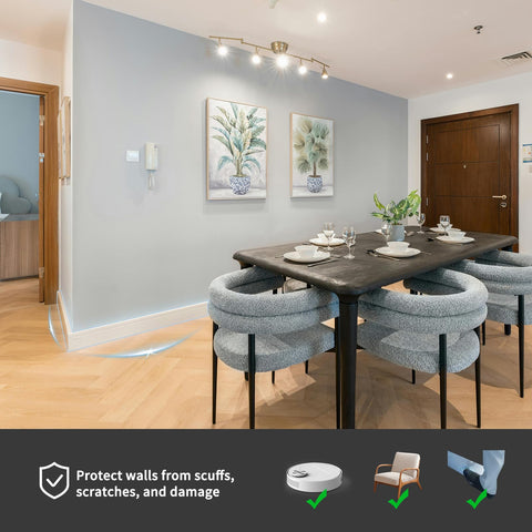 Art3d baseboard molding with straight alignment for a professional finish.