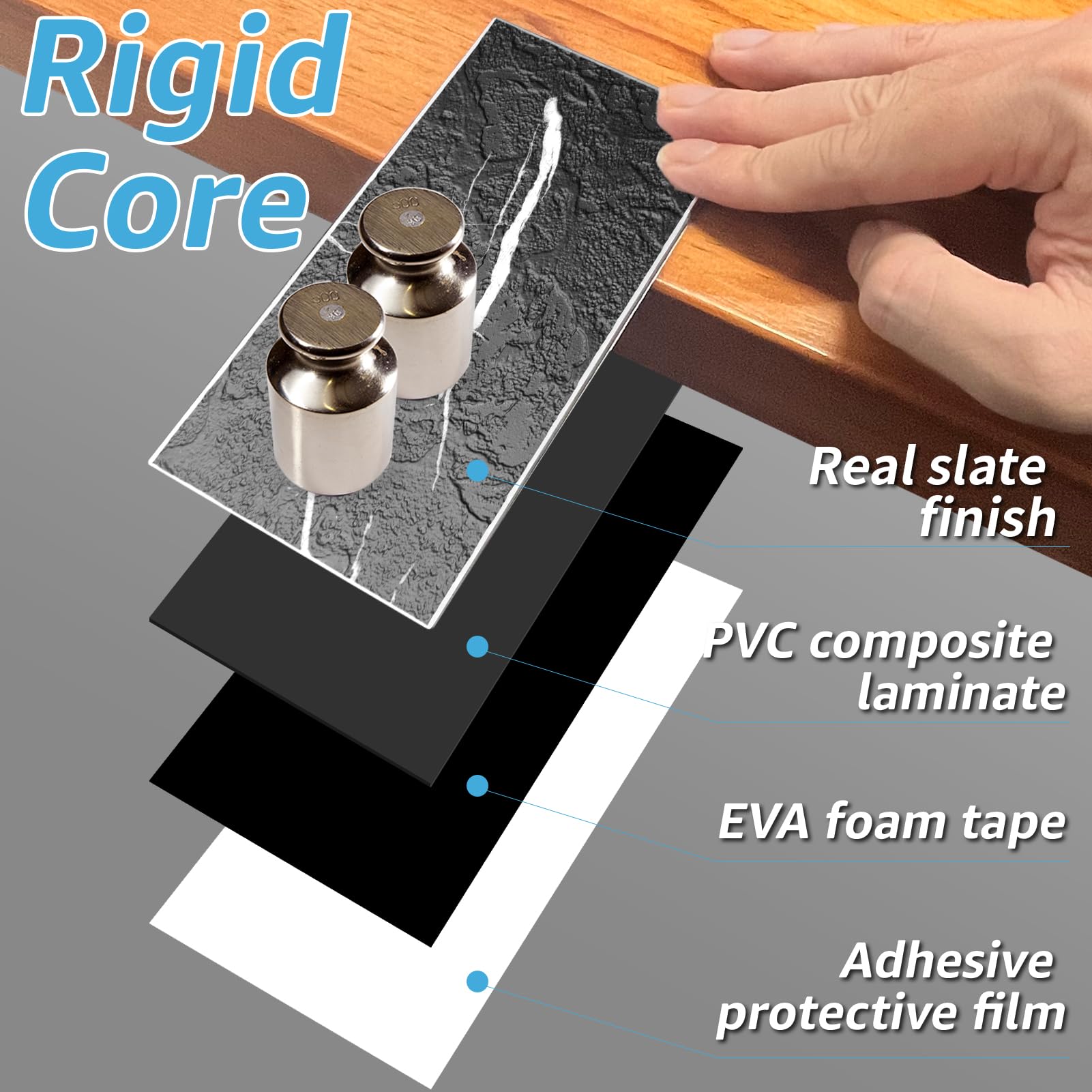 Art3d black marble texture peel-stick backsplash tile near a fireplace surround