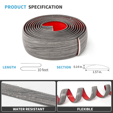 Art3d carpet threshold strip adhesive gray covers carpet-to-floor gaps
