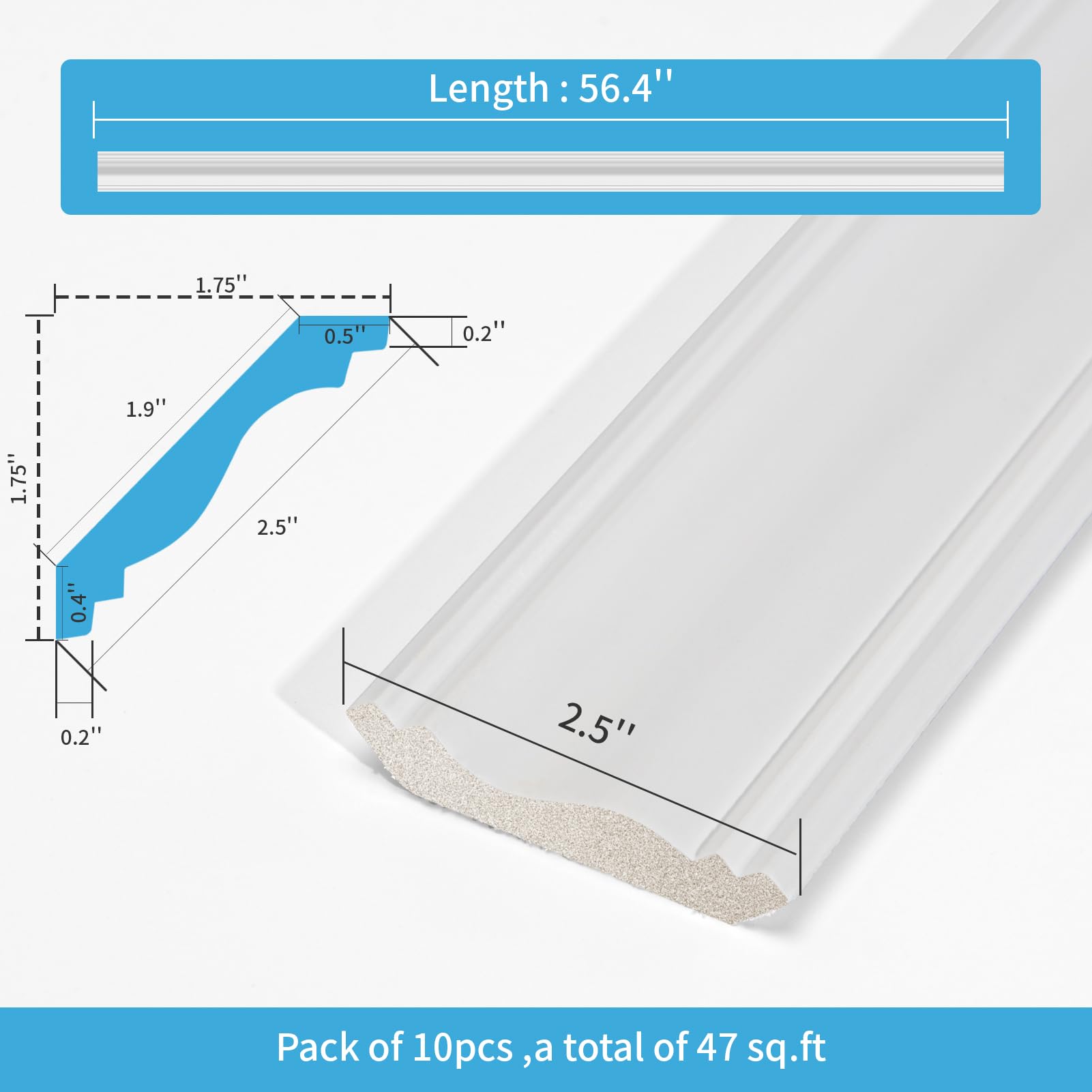 Art3d crown molding in a dining room for a cohesive look
