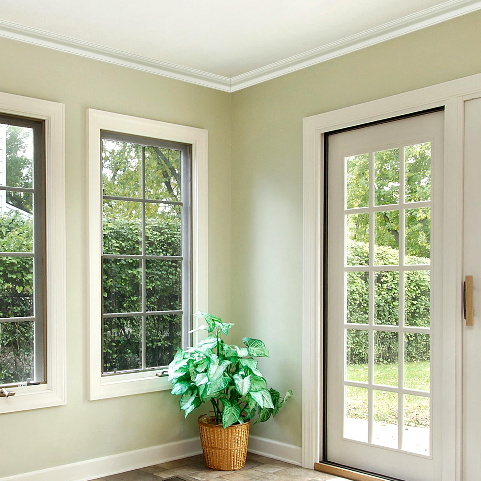 Art3d crown molding trim designed for easy glue-up installation