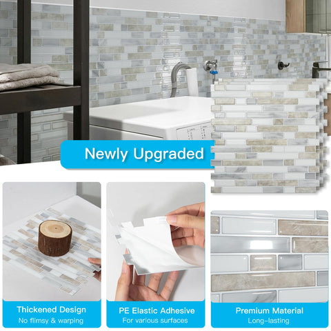 Art3d contemporary aesthetic backsplash upgrades any room with modern flair.