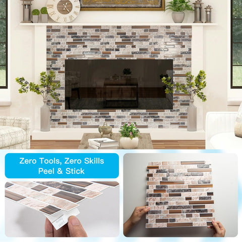 Art3d contemporary sandstone finish adds modern flair to spaces.
