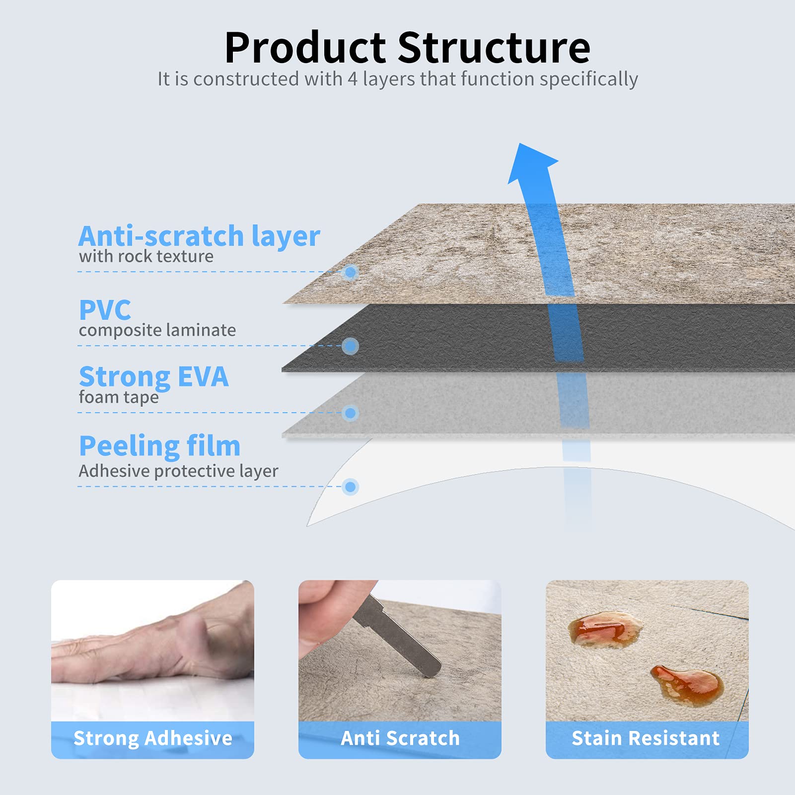 Art3d cut-friendly tiles shown with tin snip and utility knife usage.
