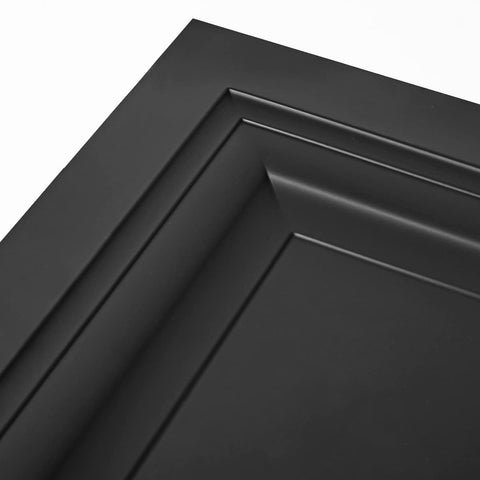 Art3d 24x24 black tile delivering a contemporary ceiling look