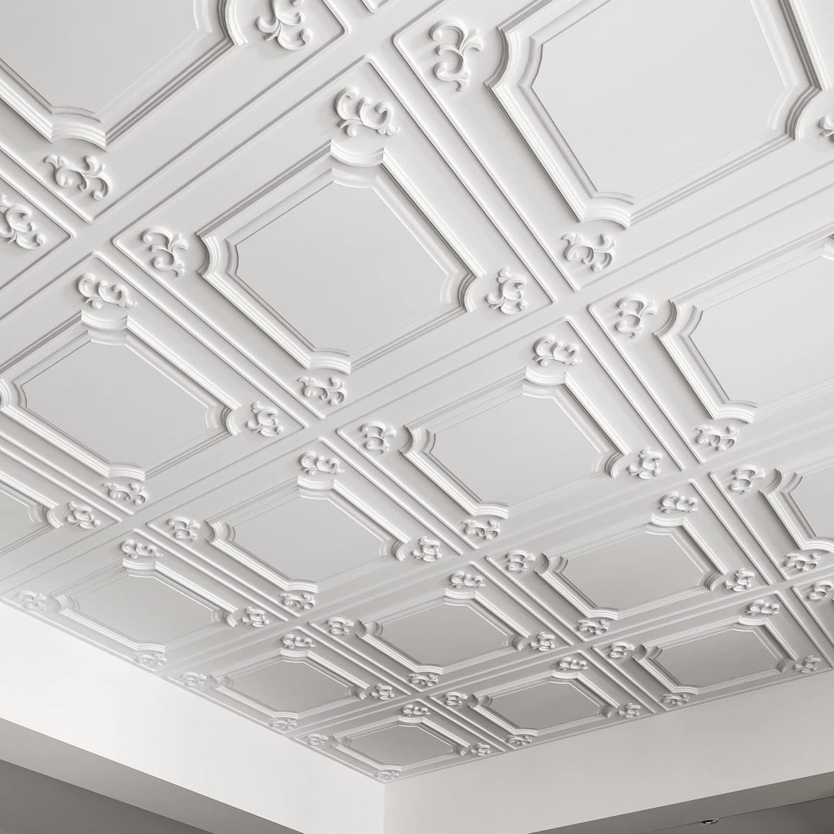 Art3d drop ceiling tiles 24x24 white 12-pack, easy grid installation for ceilings