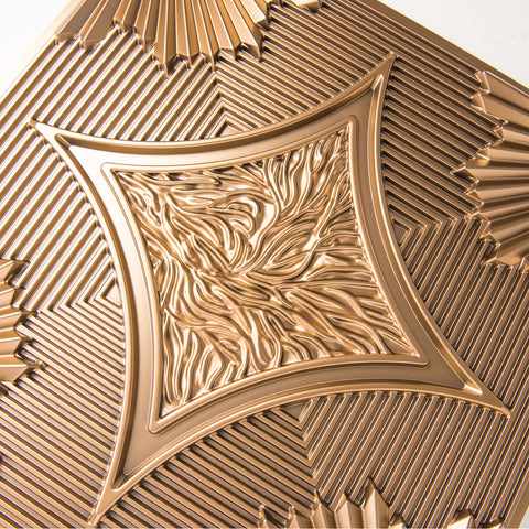 Art3d durable bronze tiles 24x24, long-lasting ceiling solution