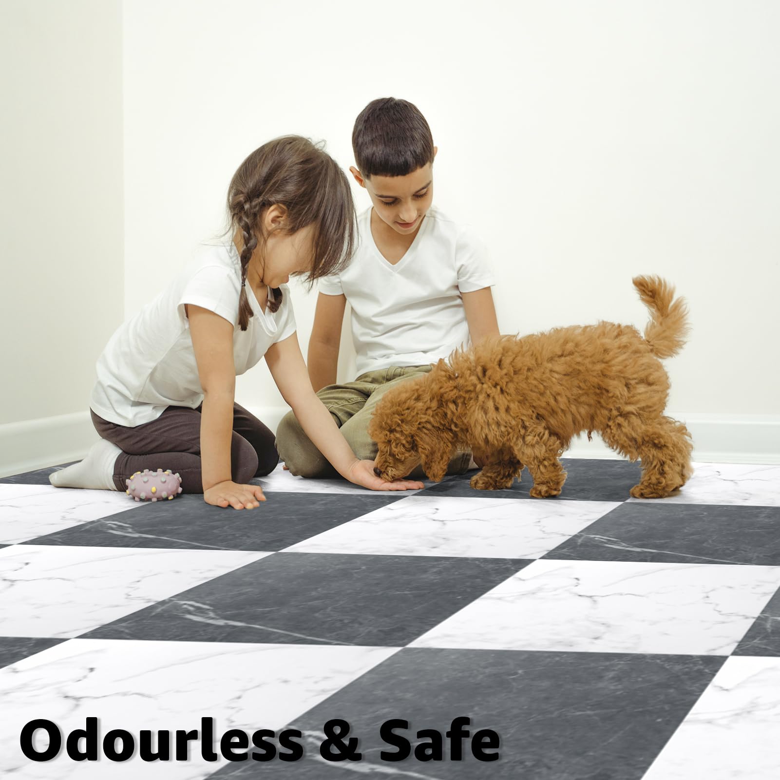 Art3d durable scratch-resistant tiles protect high-traffic areas with style.