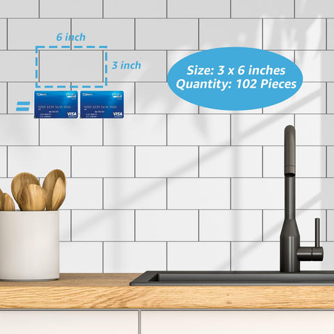 Art3d durable waterproof wall tiles designed to resist stains and heat.
