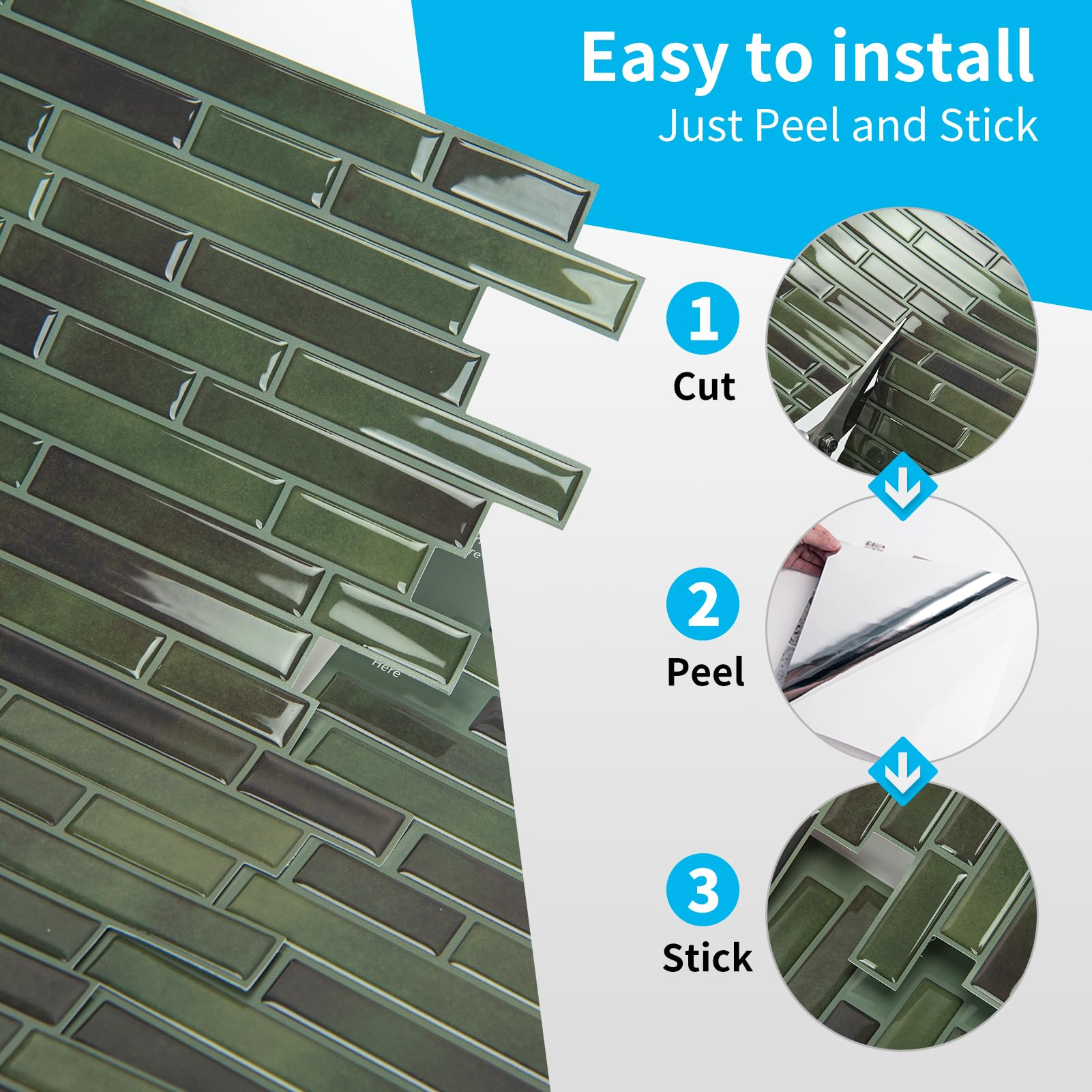 Art3d 10-sheet pack offers easy install with no tools