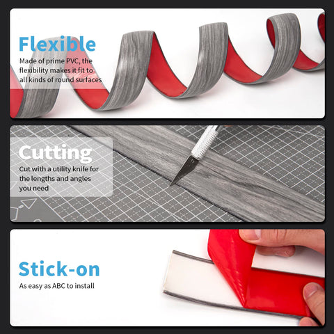 Art3d floor gap cover strip gray hides uneven edges in living spaces