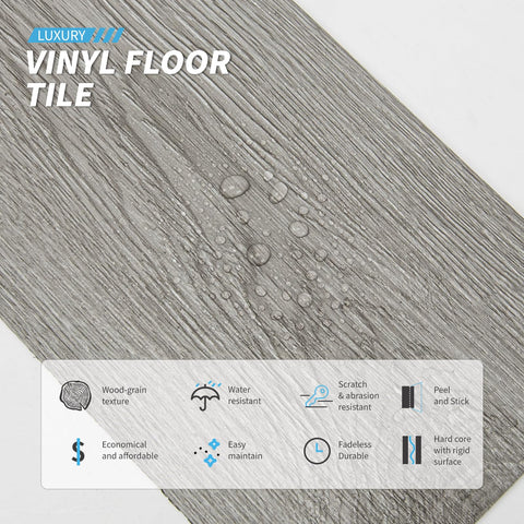 Art3d floor tile installed on a wooden base showing waterproofing
