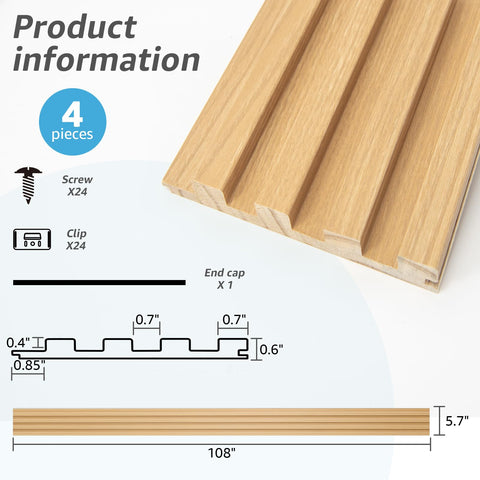 Art3d fluted panel diffuses sound and reduces echo in rooms