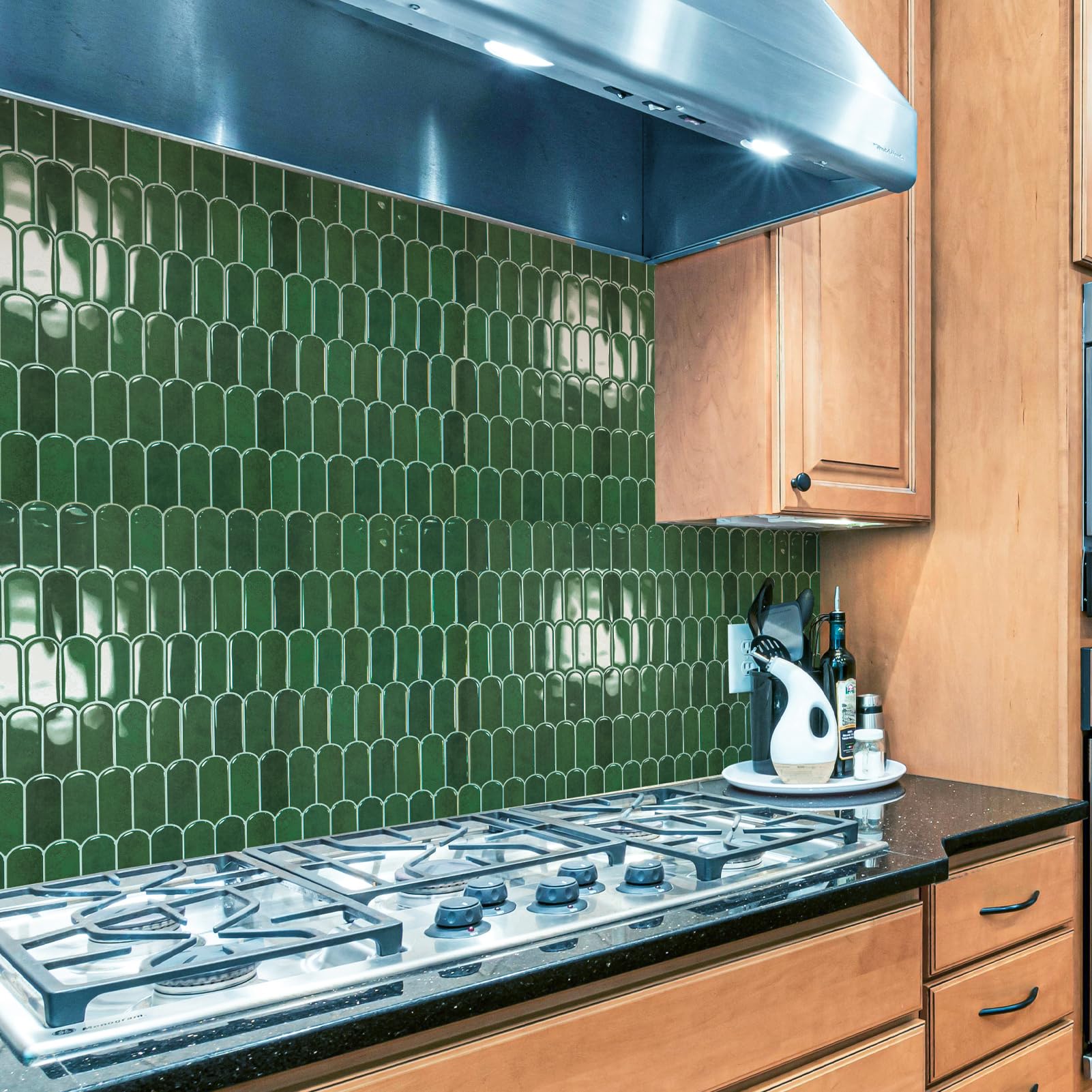 Art3d tiles cut-to-fit around outlets for a seamless, professional look.