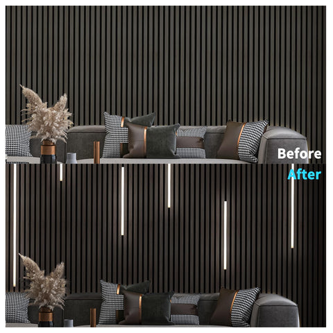 Art3d headboard ambient light delivers soft glow for bedside use.