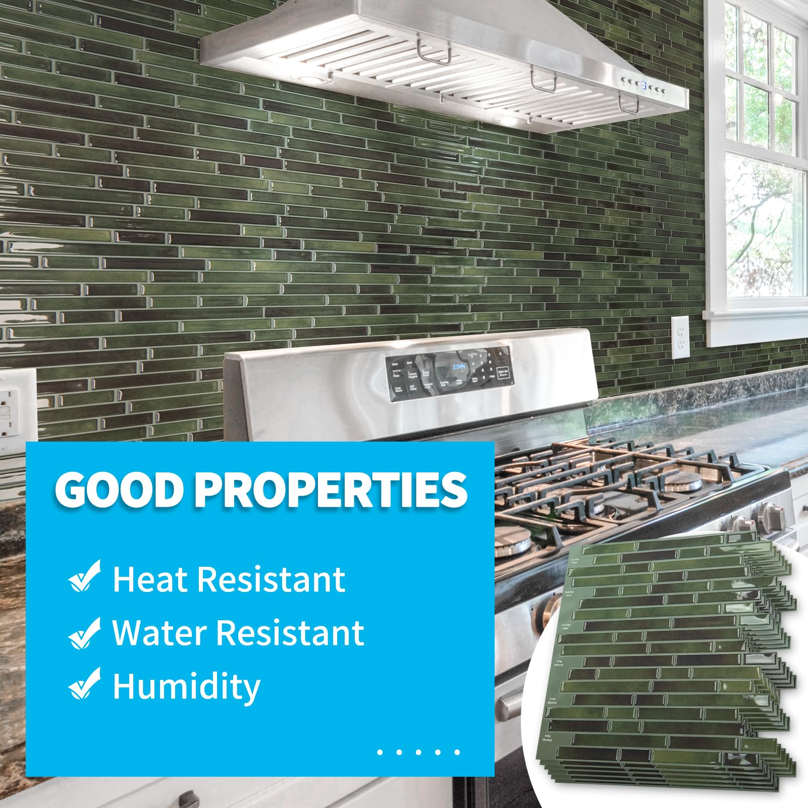 Art3d versatile tiles suit kitchens, bathrooms, and laundry areas