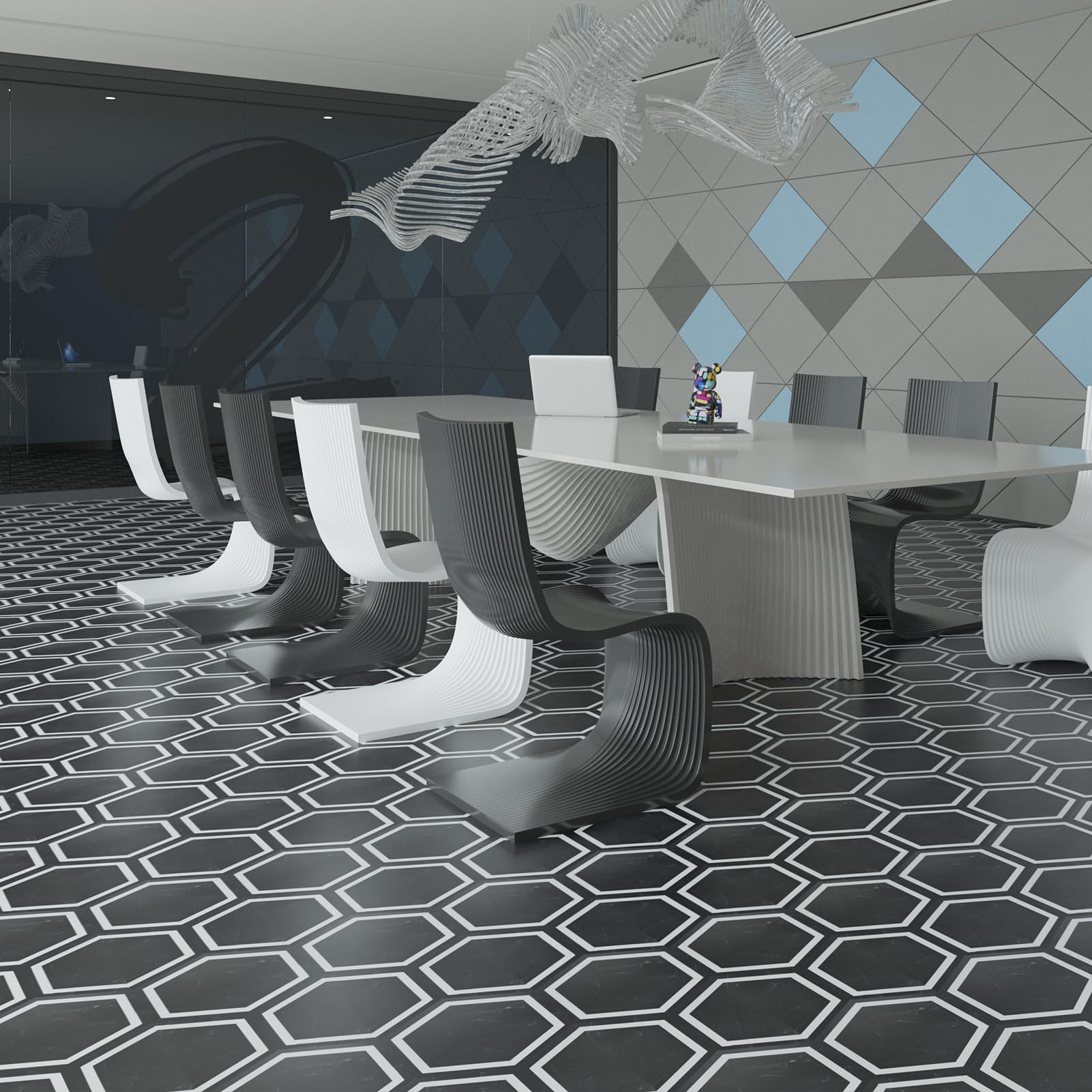 Art3d versatile tiles fit kitchens, bathrooms, living rooms, and bedrooms.