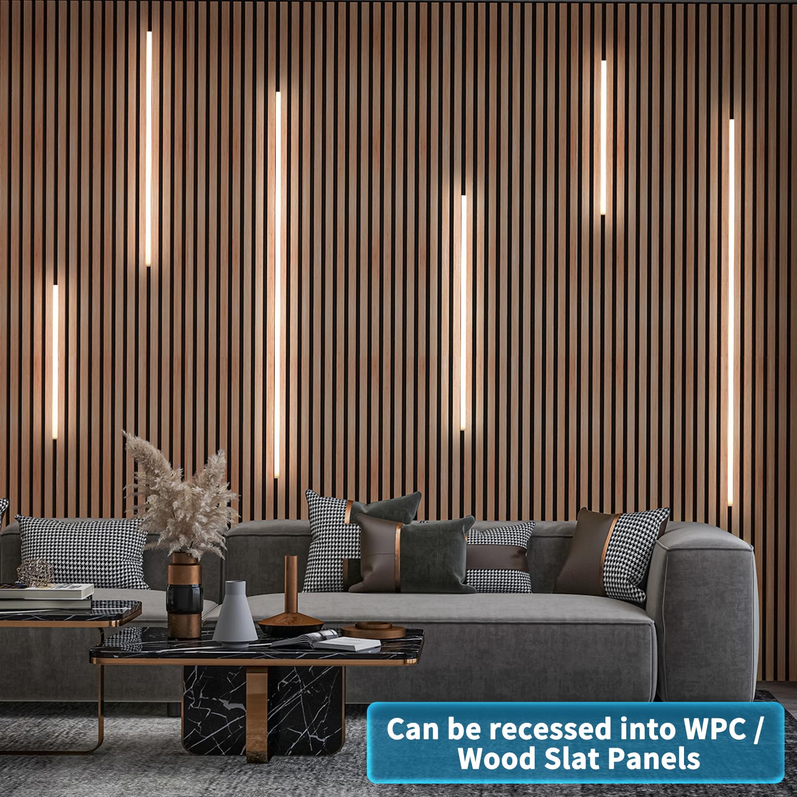 Art3d LED recessed light bars 24in illuminate wider wall areas with balanced warmth.