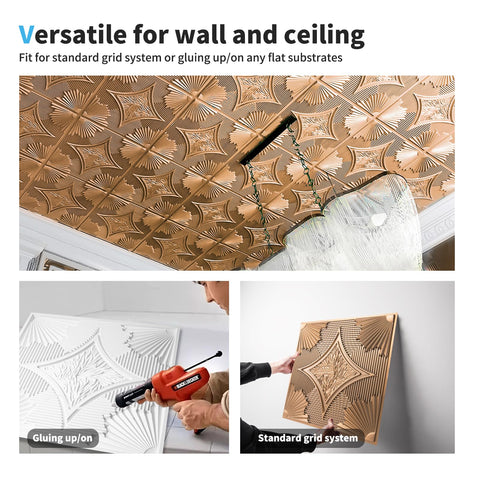 Art3d lightweight bronze tiles, simple handling for fast upgrades