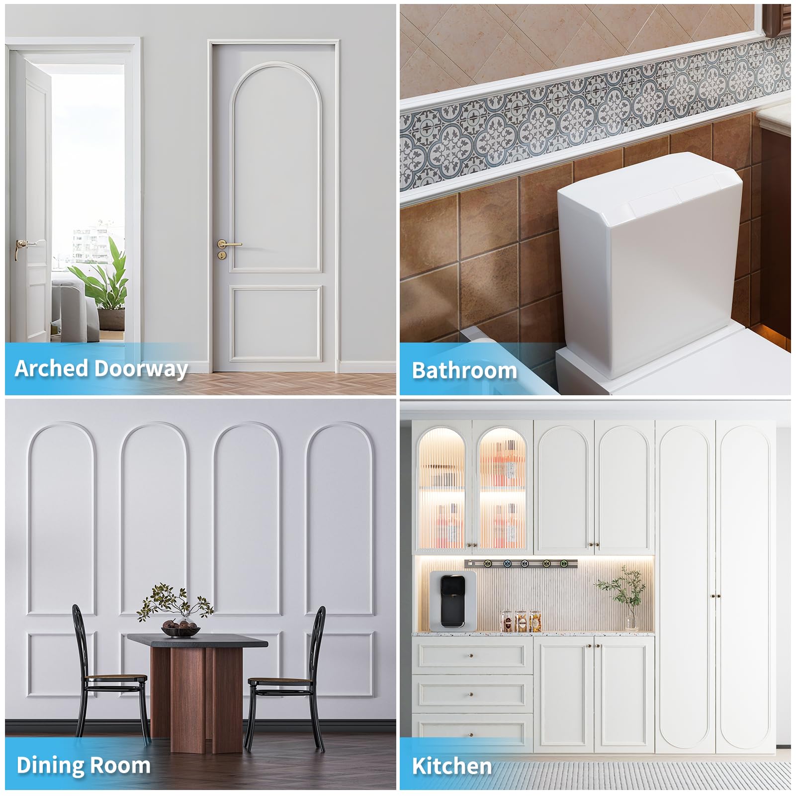 Art3d frame border for mirrors and windows defines edges
