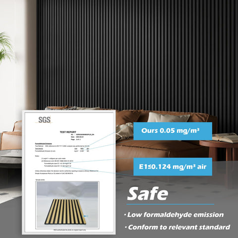 Art3d modern wood slat decor on wall enhances room elegance