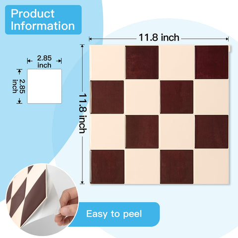 Art3d moisture-resistant tile suitable for damp kitchen spaces.