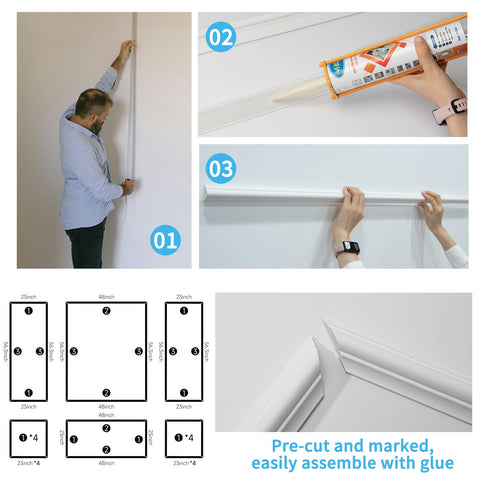 Art3d packaging with 24 kits supports larger wall projects.