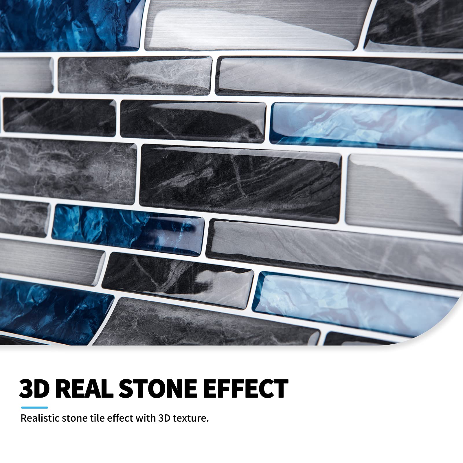 Art3d backsplash on non-raised cement wall ready for upgrade