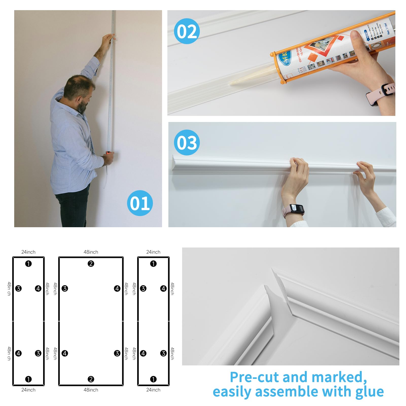 Art3d paint-ready surface is ideal for color customization.