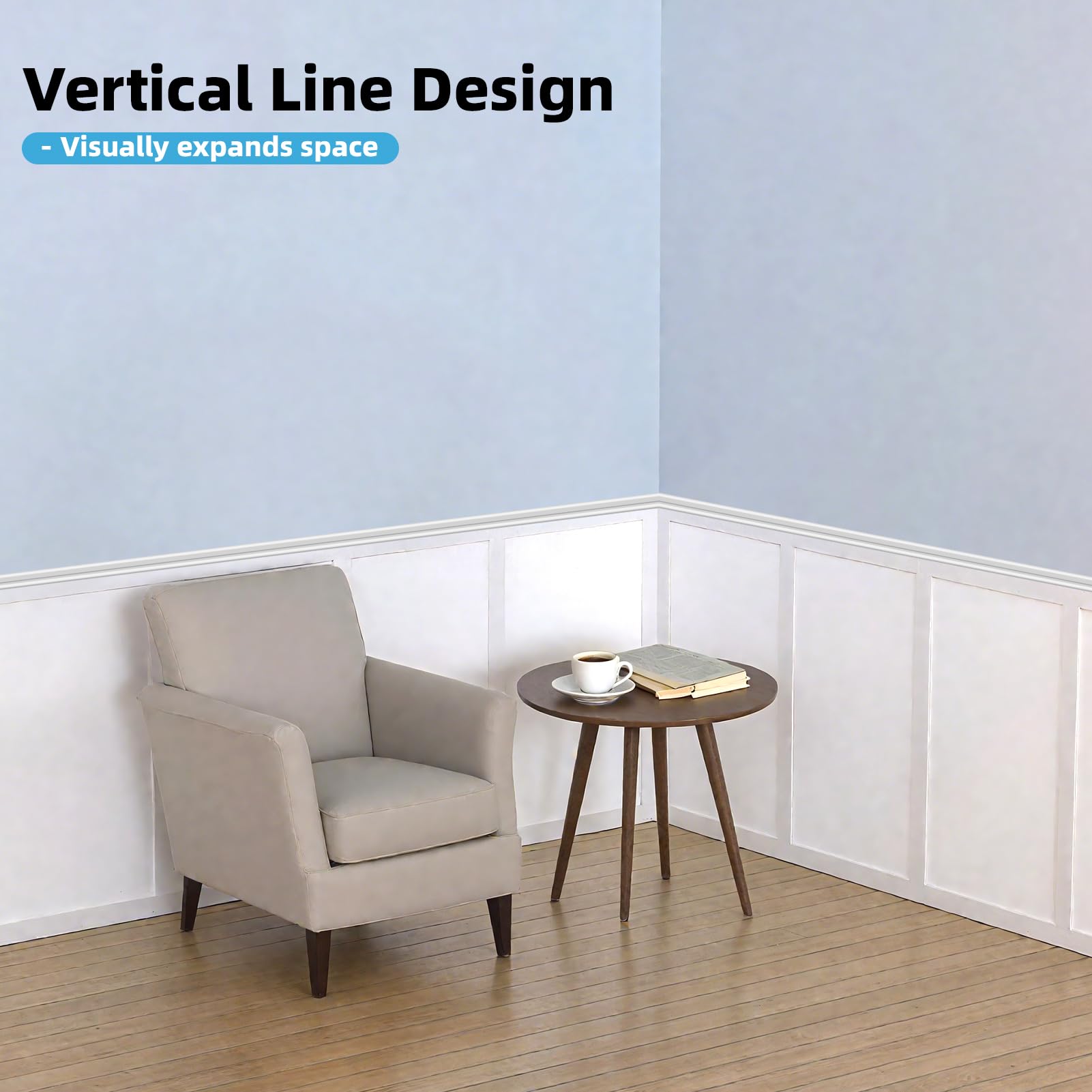 Art3d Paintable MDF Panel enables color customization to match any room.