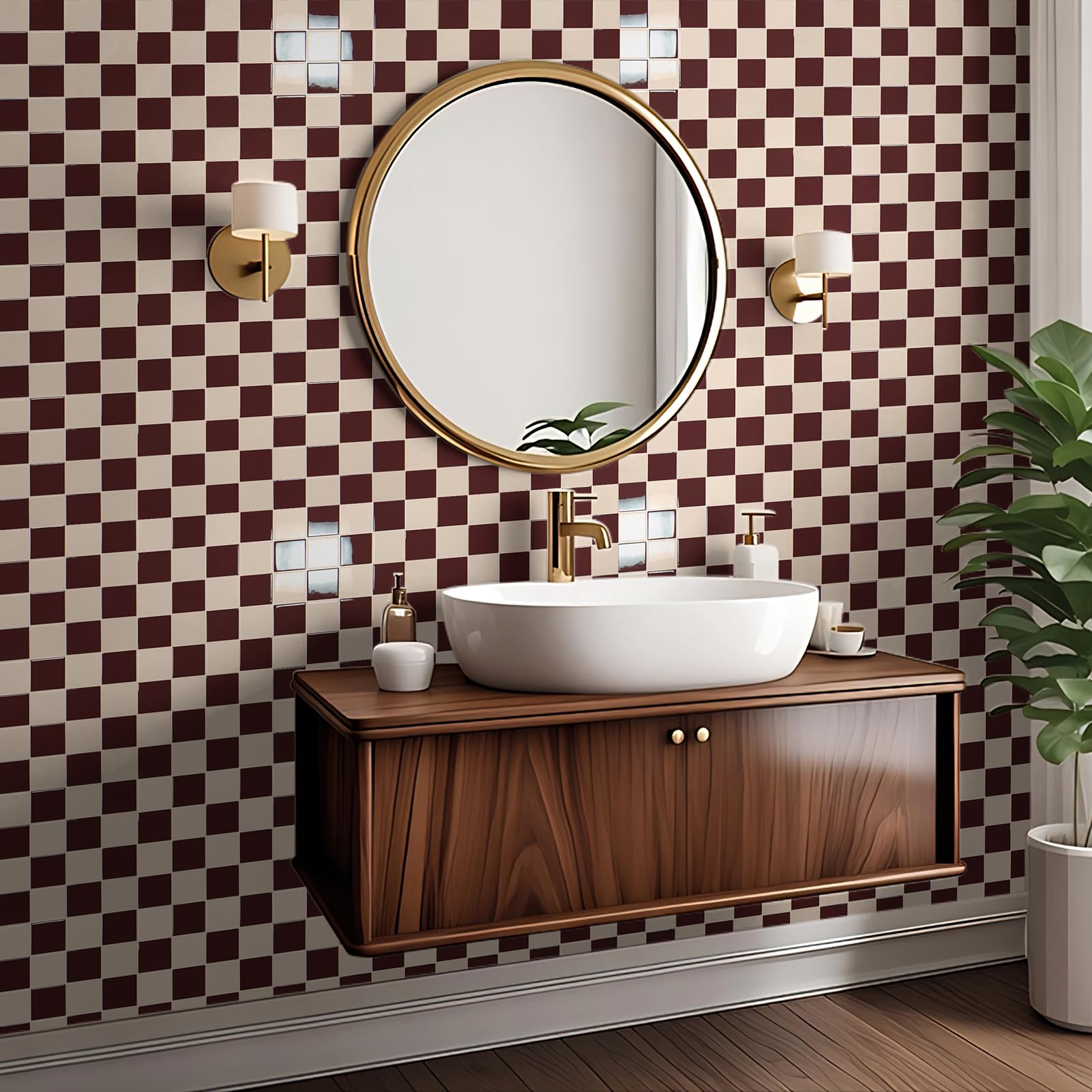 Art3d thick 0.08-inch tile highlighting rigidity for longevity.