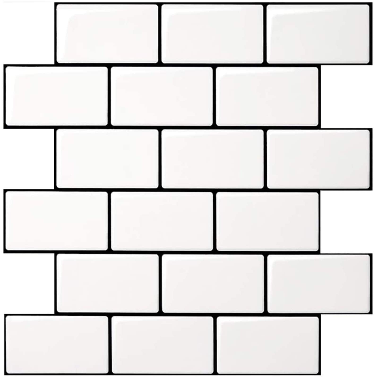 Art3d peel and stick white subway tiles for a quick kitchen upgrade