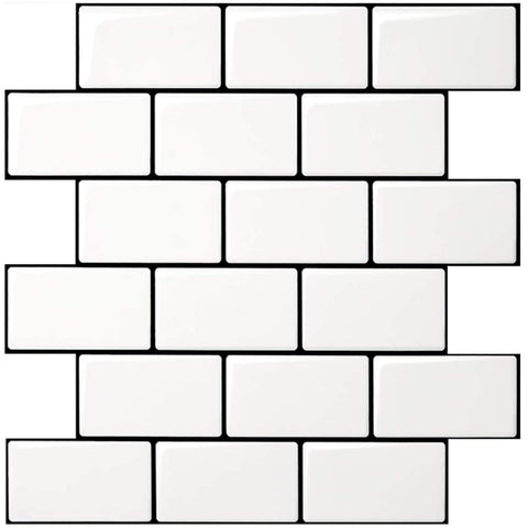 Art3d peel and stick white subway tiles for a quick kitchen upgrade