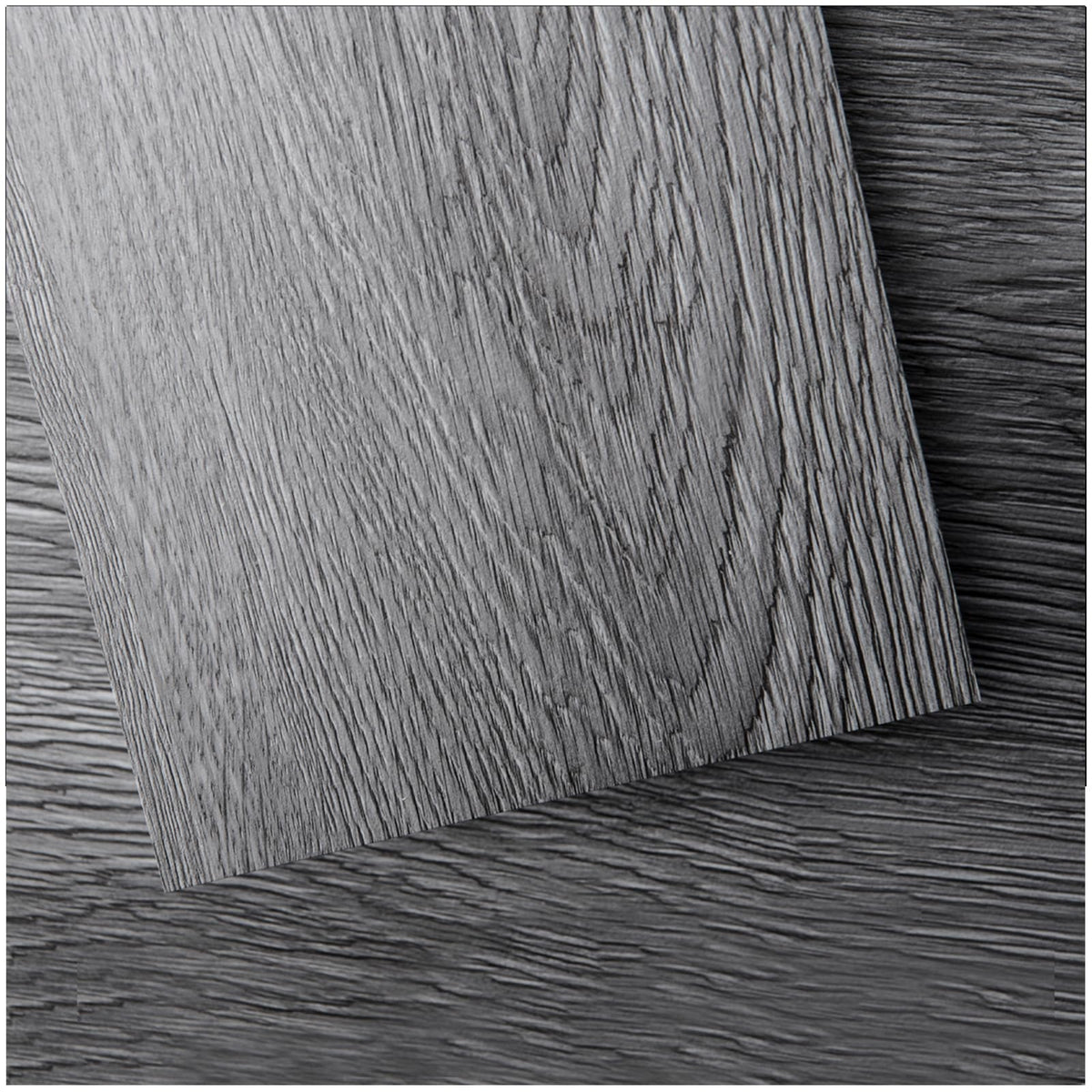 Art3d peel and stick floor tile in deep gray wood plank for easy DIY flooring
