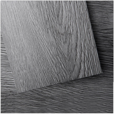 Art3d peel and stick floor tile in deep gray wood plank for easy DIY flooring